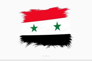 Grunge flag of Syria, vector abstract grunge brushed flag of Syria.