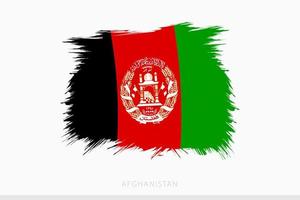 grunge bandera de Afganistán, vector resumen grunge cepillado bandera de Afganistán.
