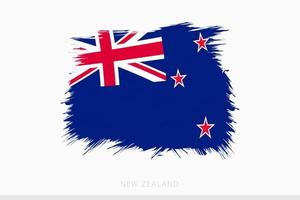 Grunge flag of New Zealand, vector abstract grunge brushed flag of New Zealand.