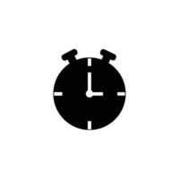 alarma reloj icono firmar símbolo. plano diseño vector