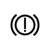 brake fluid indicator sign symbol. vector illustration