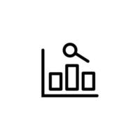 chart analysis sign symbol. vector illustration