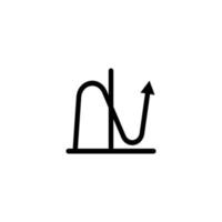 digram statistic sign symbol. line icon vector