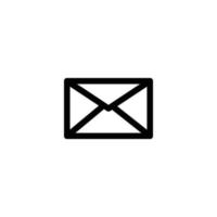 email sign symbol. vector illsutration. line icon