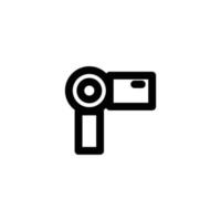 handy camera sign symbol. vector illustration. line icon