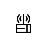 wifi router sign symbol. vector illustration. line icon