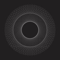 Geometric glow style pattern design with circle shape vector