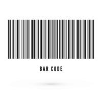 Unique bar code template. Information about product. Vector illustration isolated on white background