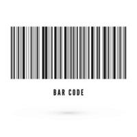 Unique bar code template. Information about product. Vector illustration isolated on white background