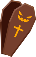 Halloween element illustration with gravestone. png