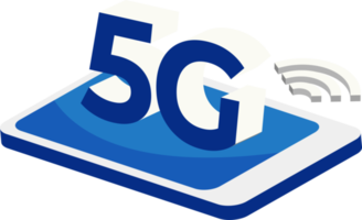 5g inalámbrico red tecnología icono elemento ilustración png