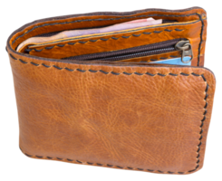 marrón billetera aislado para diseño png