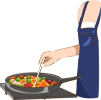 People cooking png graphic clipart design