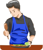 People cooking png graphic clipart design