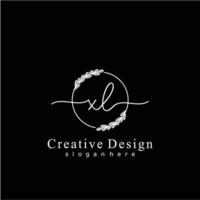 inicial SG belleza monograma y elegante logo diseño, escritura logo de inicial firma, boda, moda, floral y botánico logo concepto diseño. vector