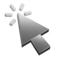 cursor clicking 3d icon png