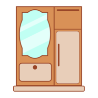 Holz Schrank Illustration png