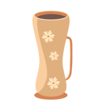 söt glas illustration png