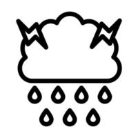 diseño de icono de lluvia intensa vector