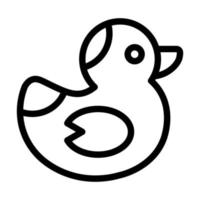 caucho Pato icono diseño vector