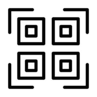 diseño de icono de código qr vector