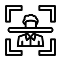 Face Scan Icon Design vector