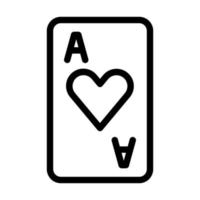 Ace Of Hearts Icon Design vector