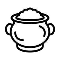 Gold Pot Icon Design vector