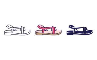 sandal vector icon