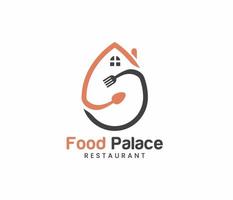 food logo or home food logo vector