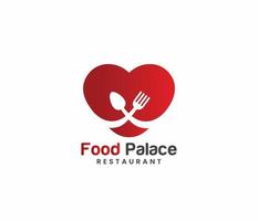 love food logo or food care logo vector