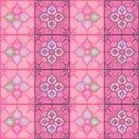 Seamless pattern with decorative mosaic elements. Vintage tile. Abstract geometric ornamental wallpaper. vector