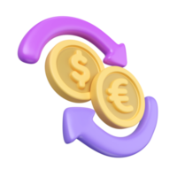 Exchange 3D Illustration Icon png