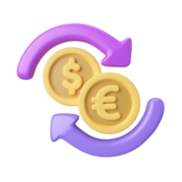 Exchange 3D Illustration Icon png