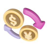 Exchange 3D Illustration Icon png