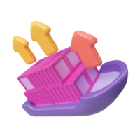 Export 3D Illustration Icon png