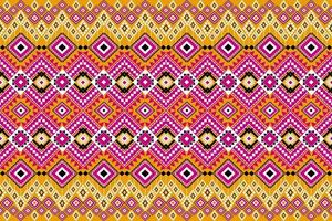 Seamless geometric ethnic asian oriental and tradition pattern design for texture and background. Silk and fabric pattern decoration for carpet, clothing, wrapping and wallpaper vector
