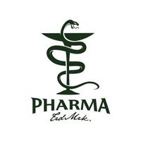 logo farmacia vector modelo ilustración