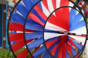 Red White and Blue Pin Wheel photo