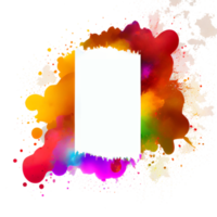 Colorful paint splashes png, Colored powder explosion. Mix rainbow splash on transparent background png