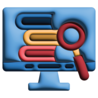 3D illustration search in online learning set png