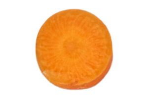 Carrot slice isolated on a transparent background png