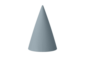 Blue cone isolated on a transparent background png