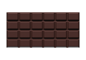 barra oblicua de chocolate aislado en un transparente antecedentes png