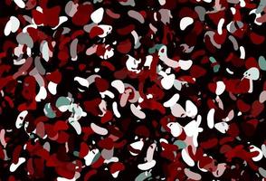 Light Red vector pattern with chaotic shapes.