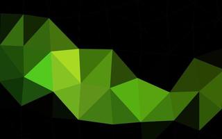 Light Green vector triangle mosaic texture.