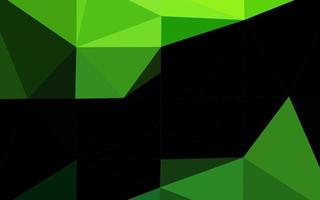 Light Green vector triangle mosaic texture.