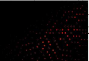 Dark Red vector template with circles.