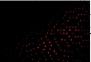 Dark Red vector template with circles.