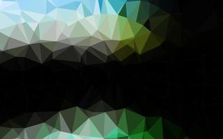 Dark Green, Yellow vector blurry triangle texture.